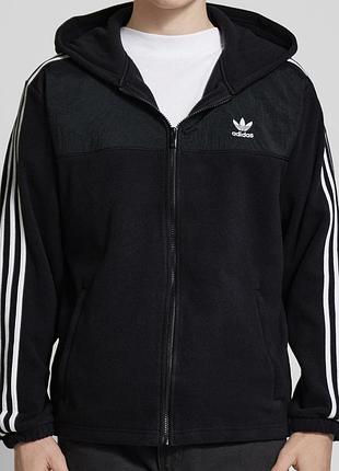 Тедді худі чоловіче худі adidas adicolor 3-stripes teddy fleece фліс
