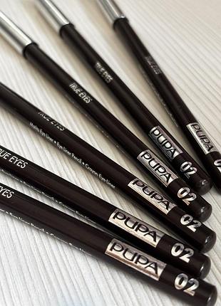 Pupa true eyes eye liner pencil crayon eye-liner — олівець для очей, відтінок 02