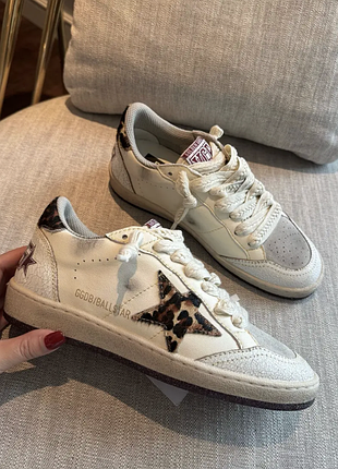 Жіночі білі кросівки кеди golden goose super-star із зіркою голден гусс 38