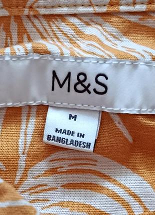 Клевая мужская рубашка m&amp;s m 100% cotton 4