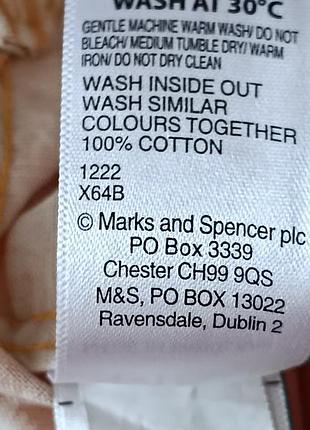 Клевая мужская рубашка m&amp;s m 100% cotton 6
