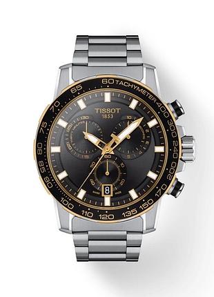 Чоловічий годинник tissot supersport chrono men's silver/black