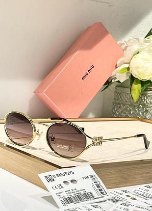 Жіночі рожеві сонцезахисні окуляри miu miu sunglasses mu 52ys 5ak06s міу міу міу