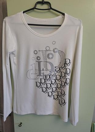 Лонгслив женский брендовый christian dior