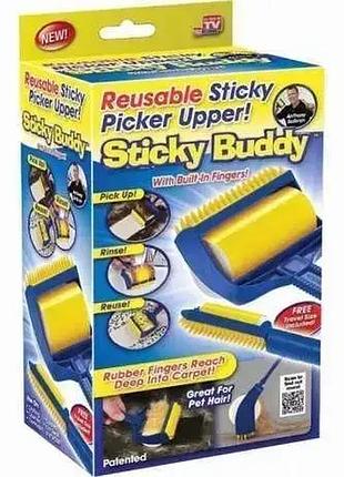 Липкий валик для прибирання sticky buddy 4