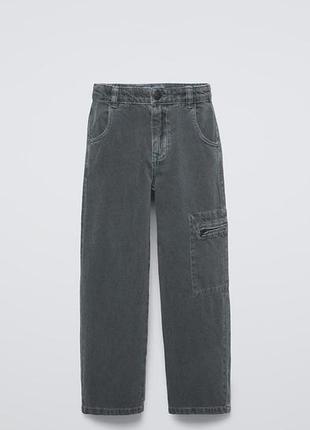 Джинсы серые zara 122 нова колекція