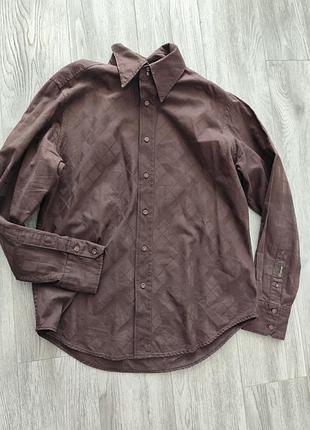Сорочка, блуза firetrap котонова шоколадного кольору