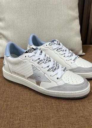 Жіночі білі сірі кросівки кеди golden goose super-star білі з чорною зіркою голден гусс