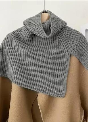 🧣 стильна в’язана накидка – твій must-have цієї осені 🍂шарф жіночий