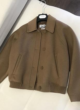 Роскошный новый шерстяной жакет бомбер max mara