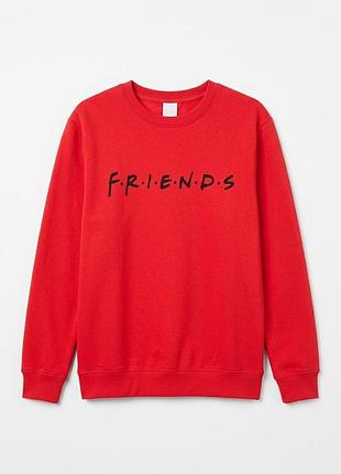 Женский красный свитшот friends