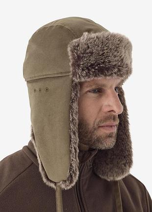Мисливська шапка solognac toundra 500, faux fur hunting hat