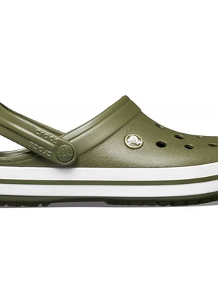 Crocs crocband army green оригінальні, крокси крокбенд хакі олива оригінал + коробка m12/w14