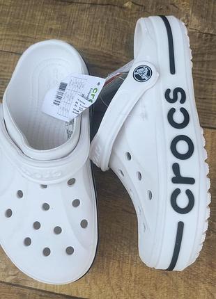 Сабо crocs bayaband clog білі 5