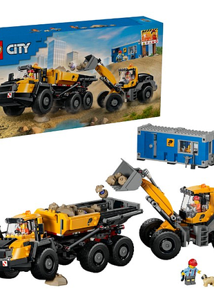Блоковый конструктор lego city самосвал и фронтальный ковшевой погрузчик (60494) новый!