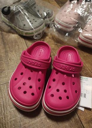 Детские crocs kids' bayaband raspberry 2