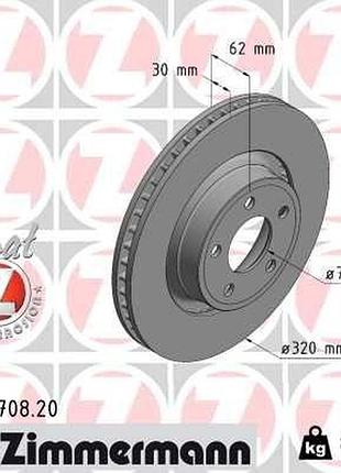 Диск тормозной ford coat z, 250570820