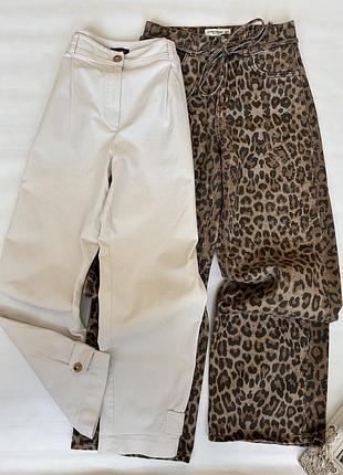 Штани брюки плотний хлопок massimo dutti.