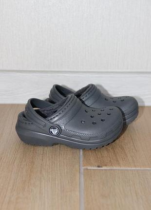 Утепленные сабо crocs 15,5см