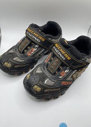Кросівки skechers racing hot lights (р. 27.5 / 17 см) зі світлодіодами / підсвіткою