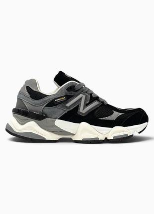 Термо кросівки new balance 9060 cordura gore-tex grey black thermo