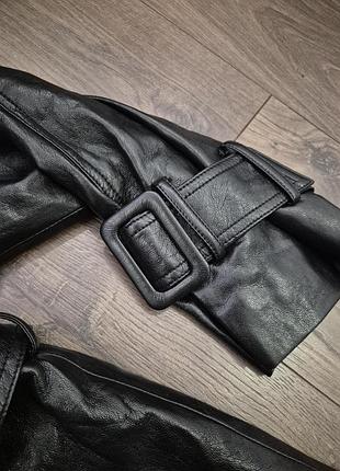 Продам кожаные куртку черную 5