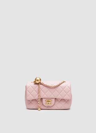 💎 chanel classic 1.55 small single flap in pink/gold