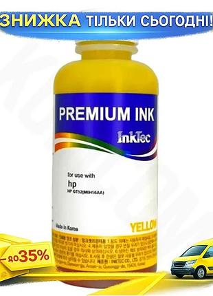 Ku чернила inktec желтая universal fit пигментная 100 мл для принтеров hp картридж для печати uni2l_k
