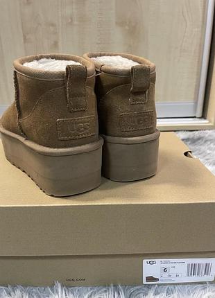 Оригінал ugg classic ultra mini platform chestnut (37 р / 23 см) — ідеальні 5