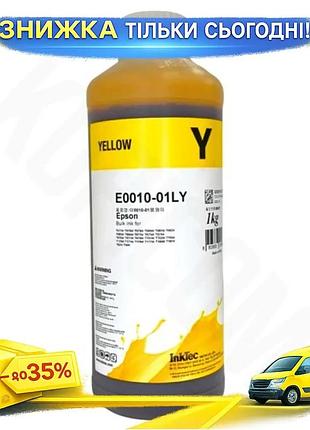Ku чернила inktec желтые universal fit водорастворимые 1 л для принтеров epson качественные чернила дл uni2l_k