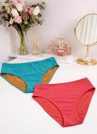 Набор плавок от купальника f&amp;f и ellenny зеленые и красные 2 пары высокие xl 16