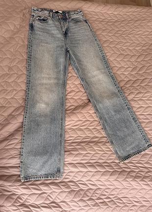 Zara wide leg джинси світло-блакитні, розмір 36 / 26