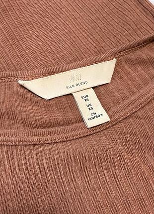 Шелковый лонгслив h&m premium 3
