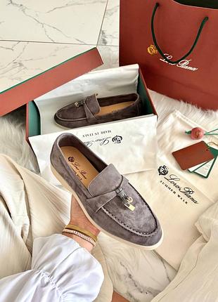 Лофери loro piana premium dark grey 📦 2