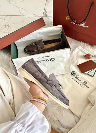Лофери loro piana premium dark grey 📦 6