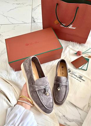 Лофери loro piana premium dark grey 📦 8