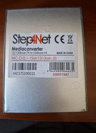Step4net mc-d-0,1-1sm-1310nm-20 - 100 мбит/с, до 20 км медиаконвертер медиа-конвертер