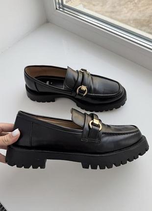 Лофери чорні zara 3
