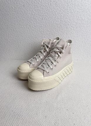 Кеди на платформі converse 39 розмір р all star ctas lift 2x hi desert s grey 572953c