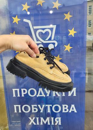 Замшевые ботинки zara для девочки