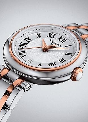 Жіночий годинник tissot bellissima small lady silver / rose gold quartz