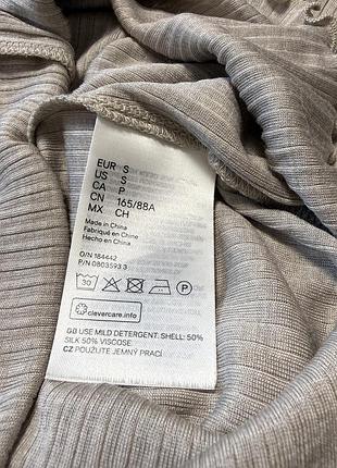 Шелковый лонгслив h&m premium 4
