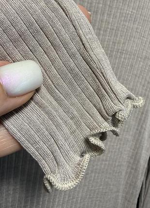 Шелковый лонгслив h&m premium 6