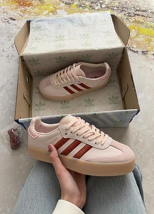 Adidas samba xlg pink platform