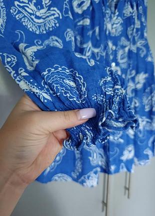 Котоновая рубашка zara 3