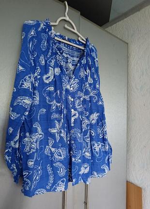 Котоновая рубашка zara 2