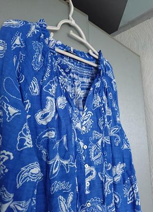 Котоновая рубашка zara 4