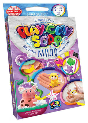 Набір креативної творчості "пластилінове мило" play clay soap pcs-02 маленький котик