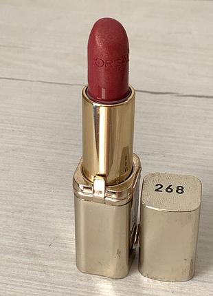 Помада l'oreal paris color riche тон 268  rose grenat