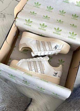 Adidas superstar cloud white disney stitch 9